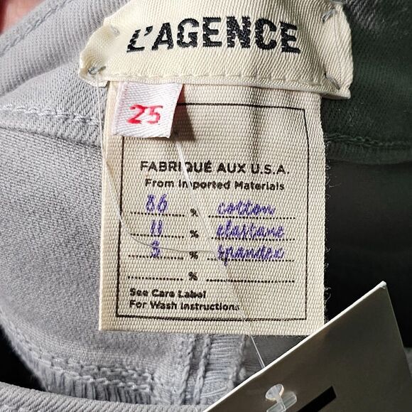 NWT L'AGENCE Margot Jean Cloud Coated 25 - Picture 3 of 5